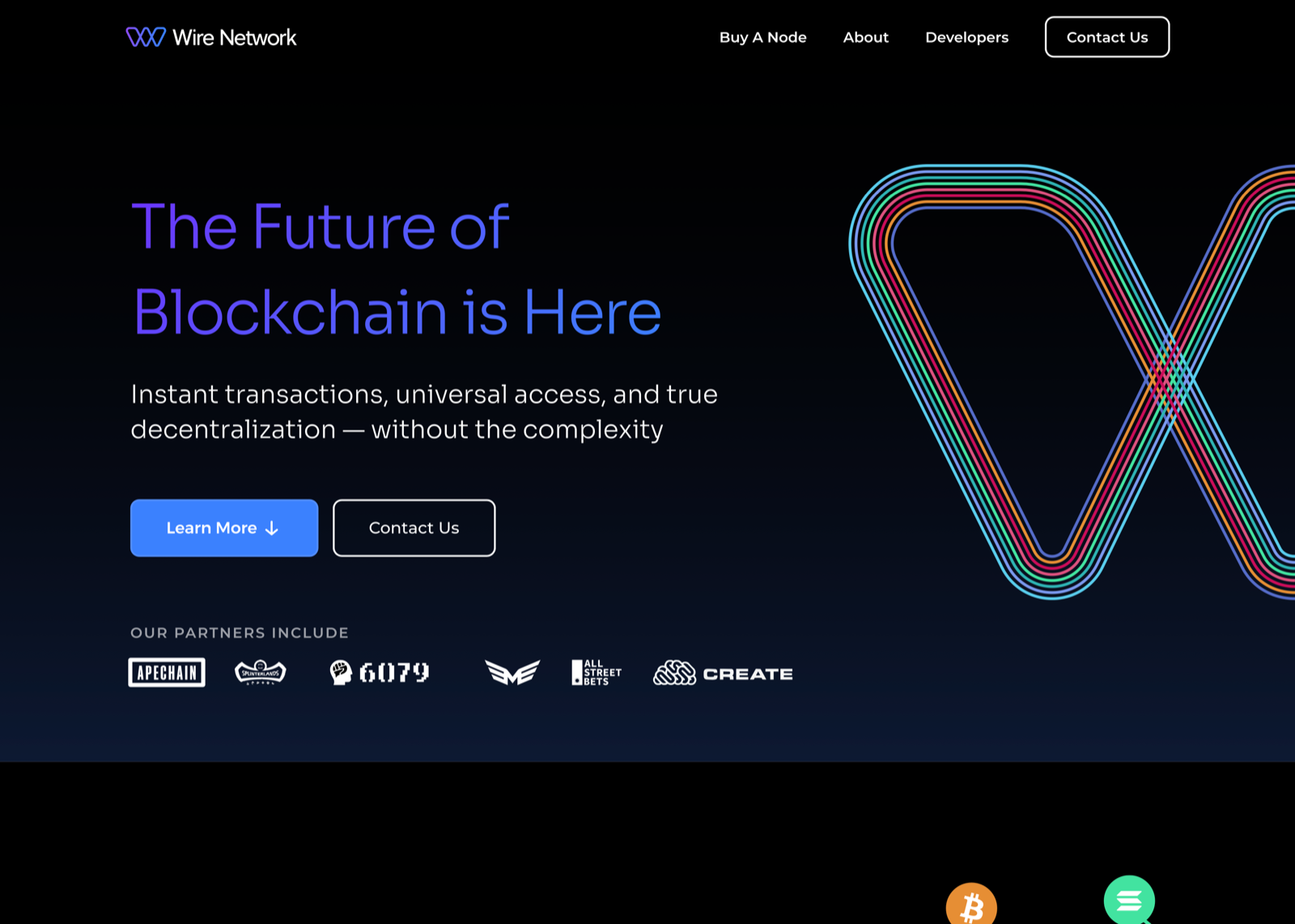 Wire Network brand and front-end work